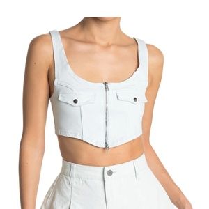 Denim Corset Tank WE WORE WHAT